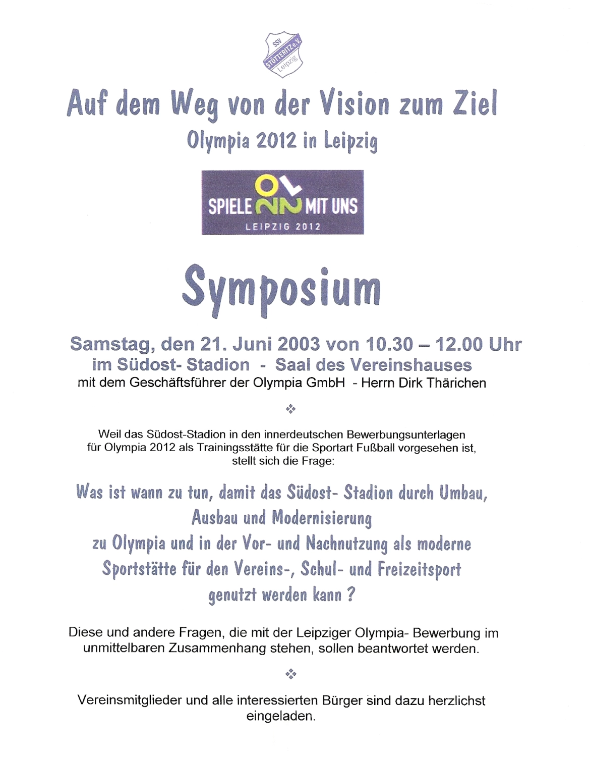 Ssv Stötteritz E. V - Sportverein - Veranstaltung