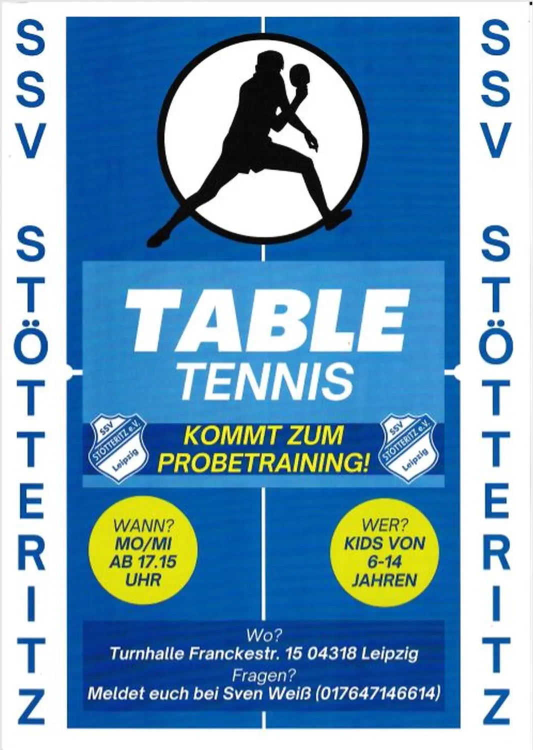 Ssv Stötteritz E. V - Sportverein - table tennis banner