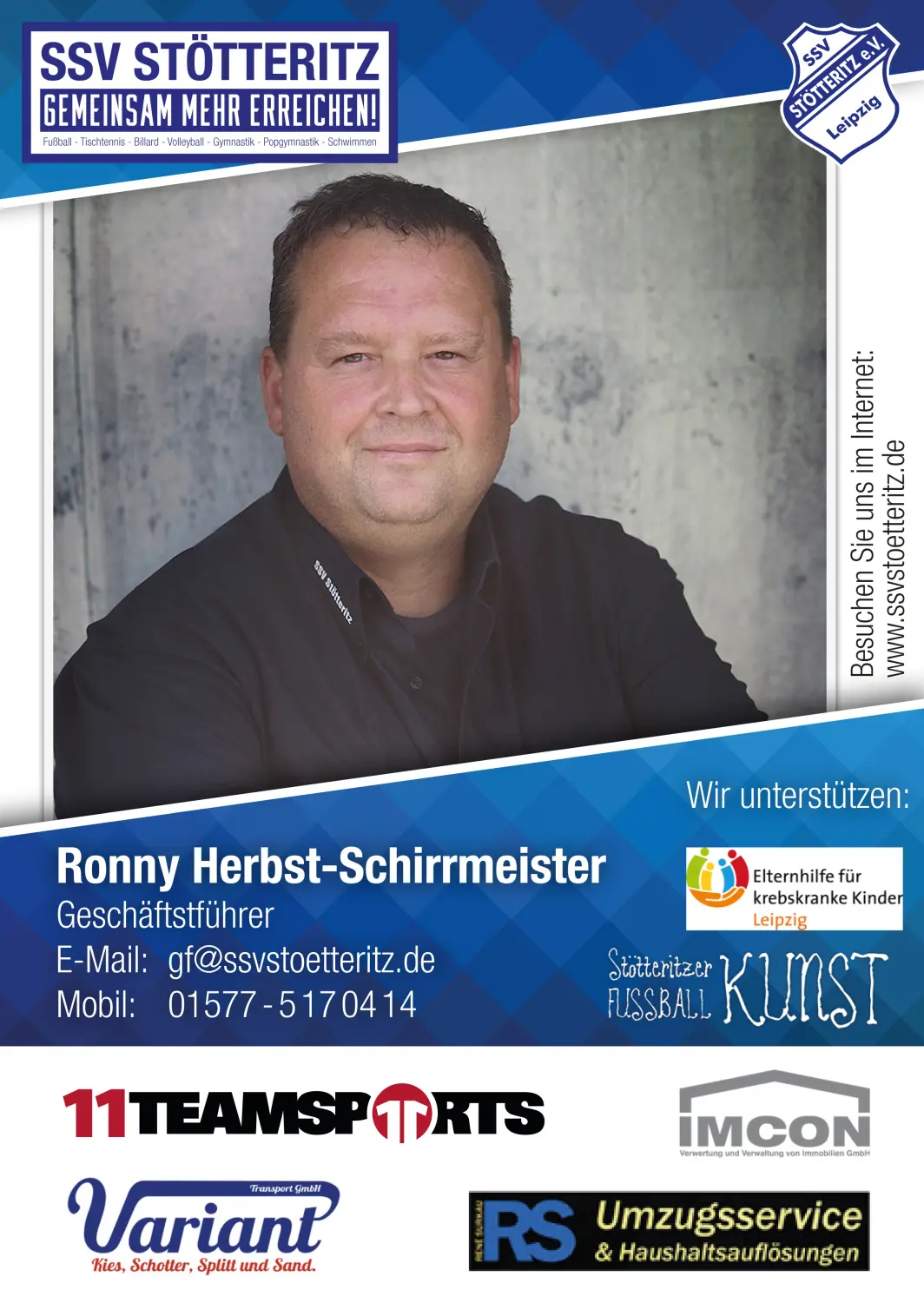 Ssv Stötteritz E. V - Sportverein -Ronny Herbst-Schirrmeister