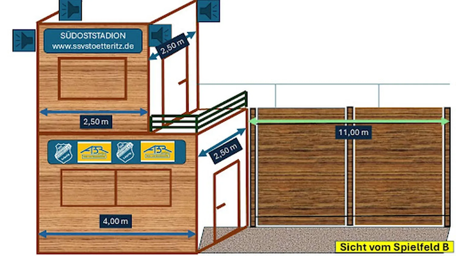 Ssv Stötteritz E. V - Sportverein - Arbeitsskizze Medienturm