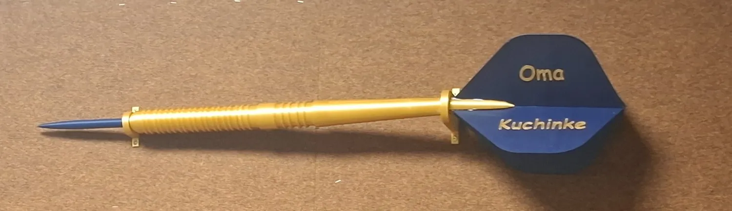 Ssv Stötteritz E. V - Sportverein - Bei diesem Produkt handelt es sich um einen personalisierten Dartpfeil, ein Projektil, das im Dartsport verwendet wird.